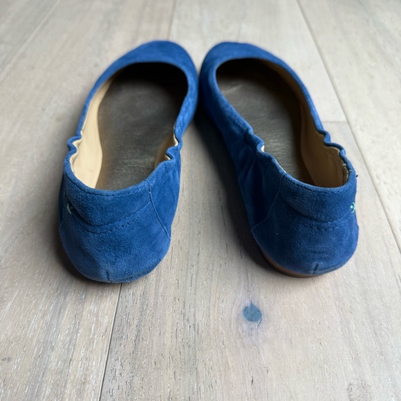 Livie & Luca Women’s 7 Shoes Vibrant Blue Kid Suede Ballet Flats - Picture 4 of 9